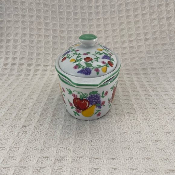 Cooks Street Fruit Pattern 1/2 Stick Butter Boat - Picture 2 of 9